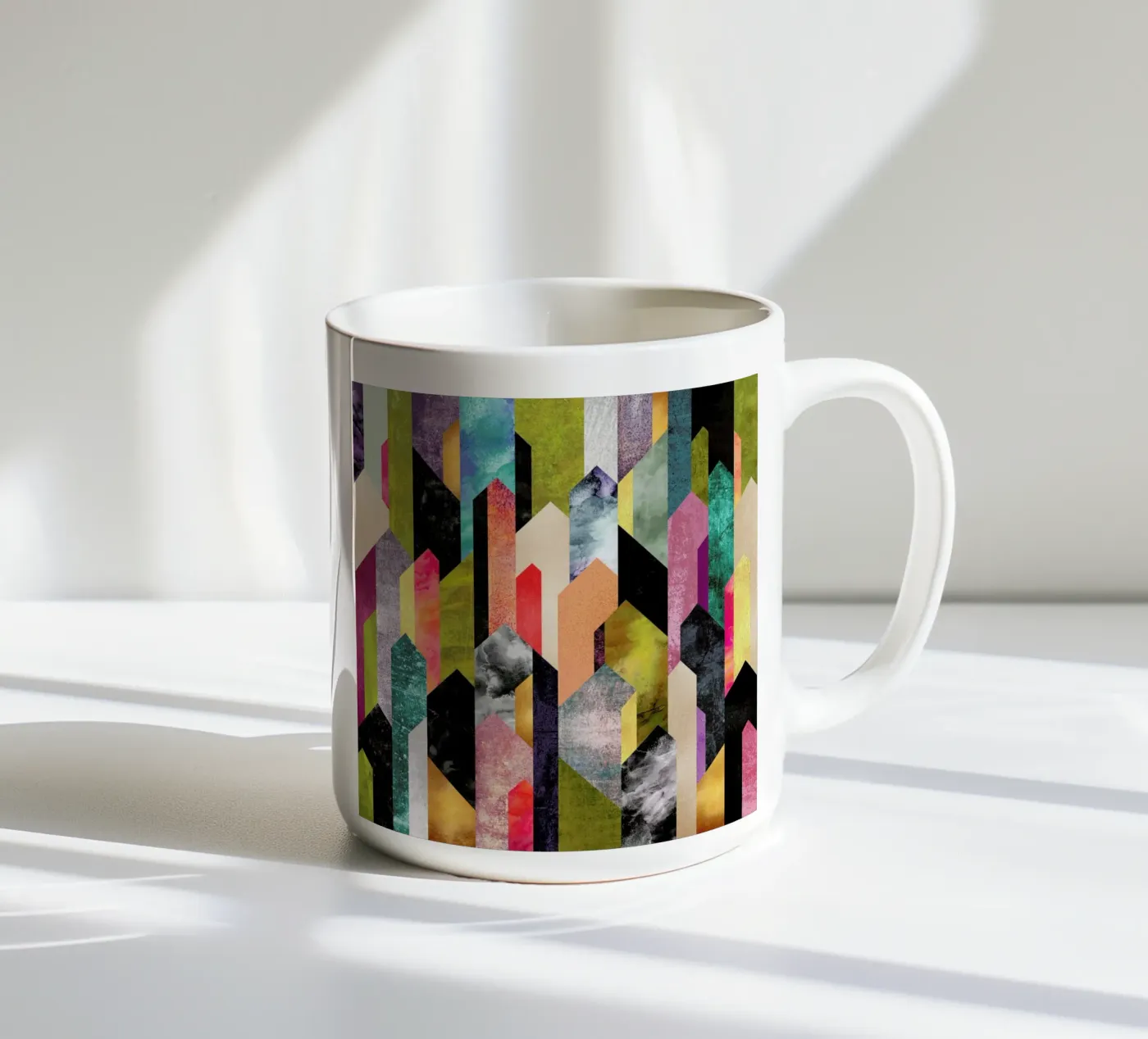 Crystalized ceramic mug by Elisabeth Fredriksson
