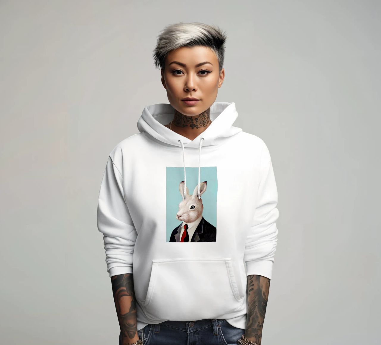 Rabbit felpa con cappuccio da Animal Crew
