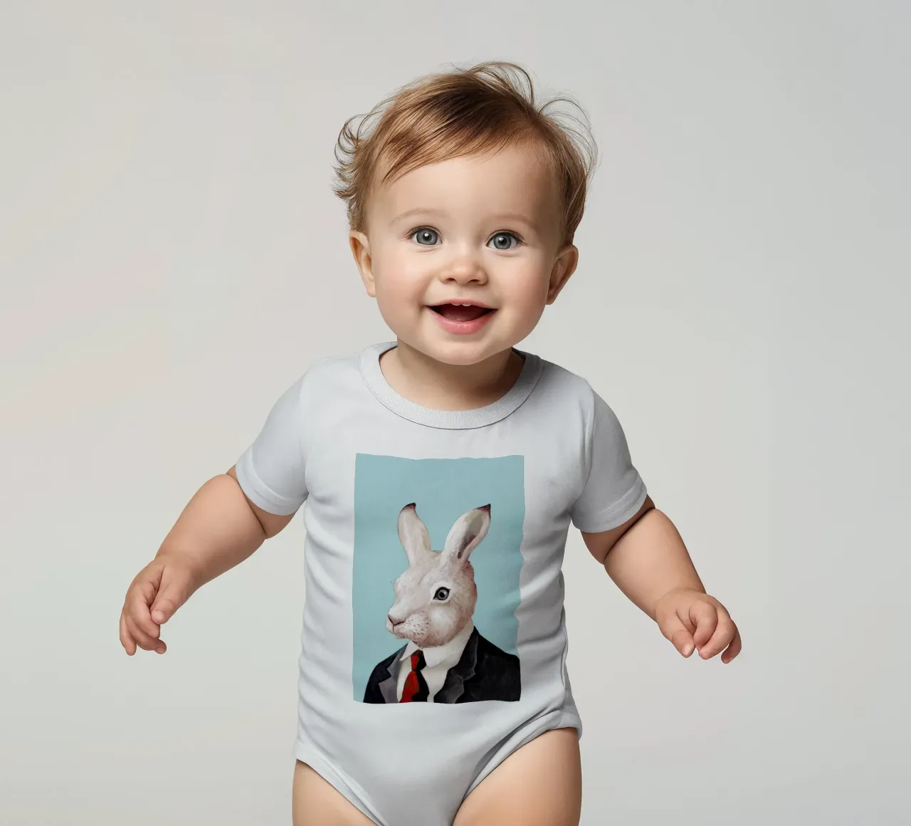 Rabbit product.type.romper-short-sleeve-baby common.byCreator Animal Crew