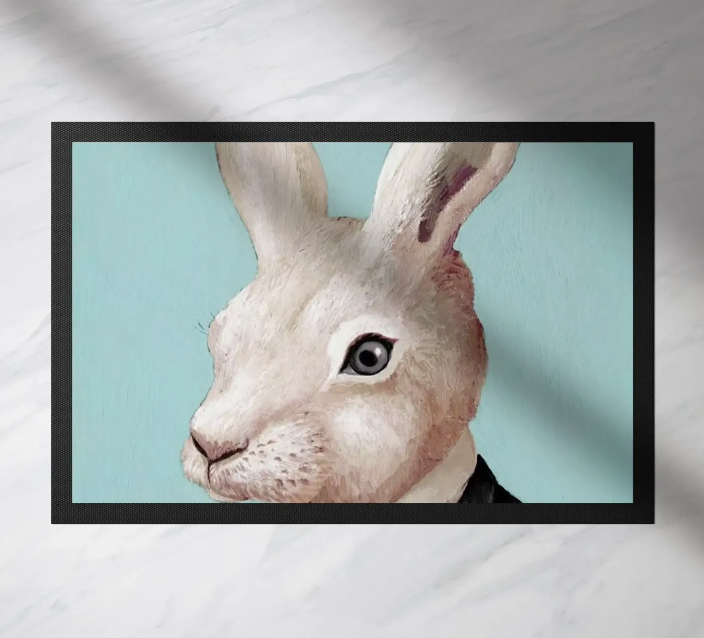 Rabbit doormat by Animal Crew