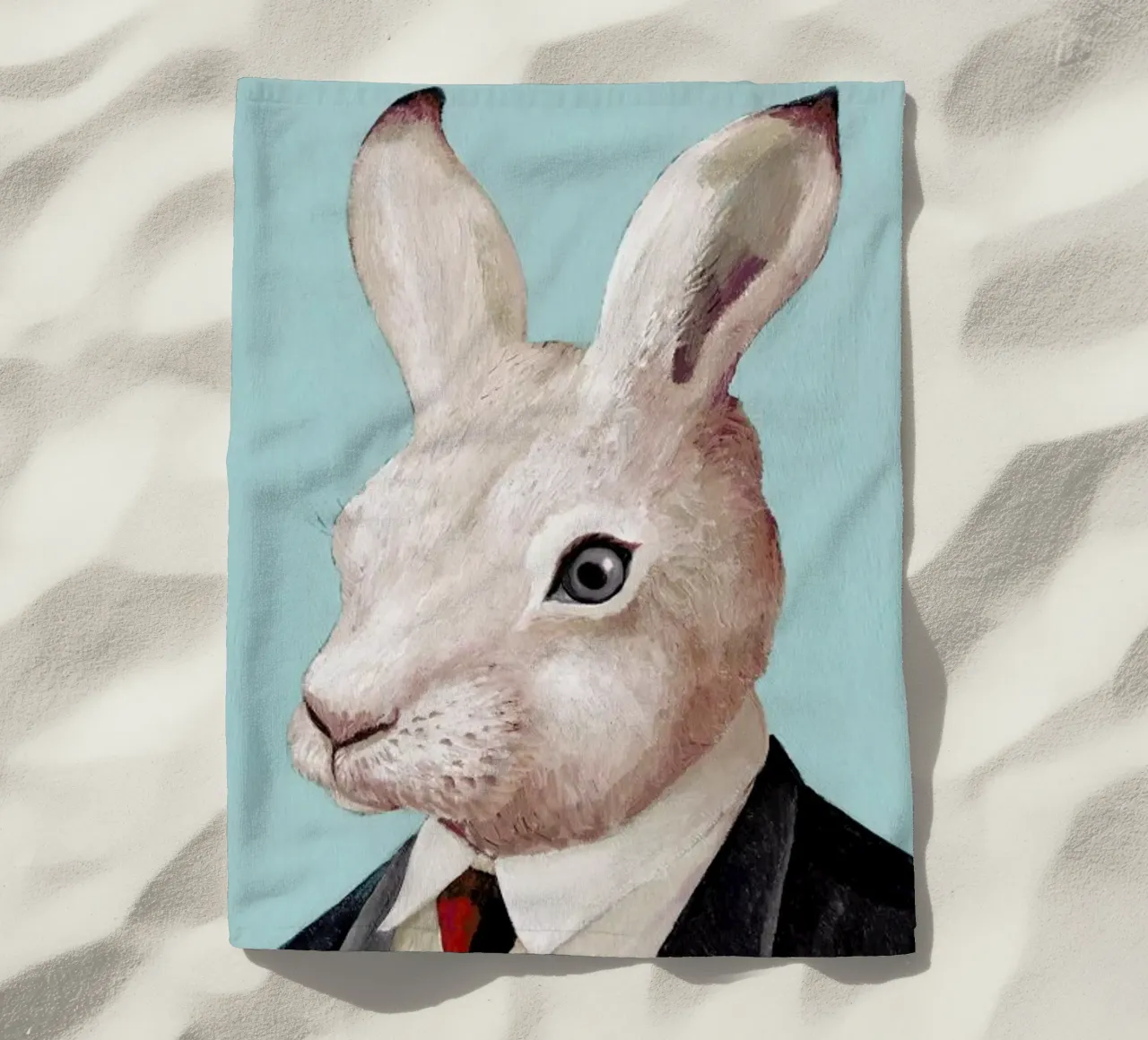 Rabbit beach towel by Animal Crew