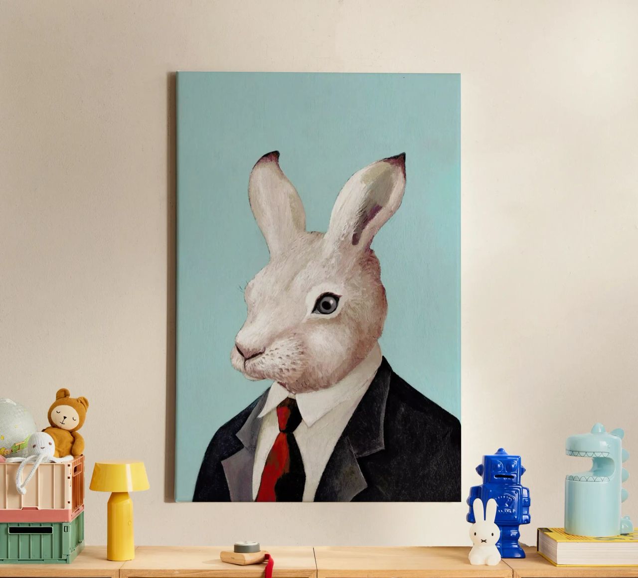 Rabbit canvas by Animal Crew