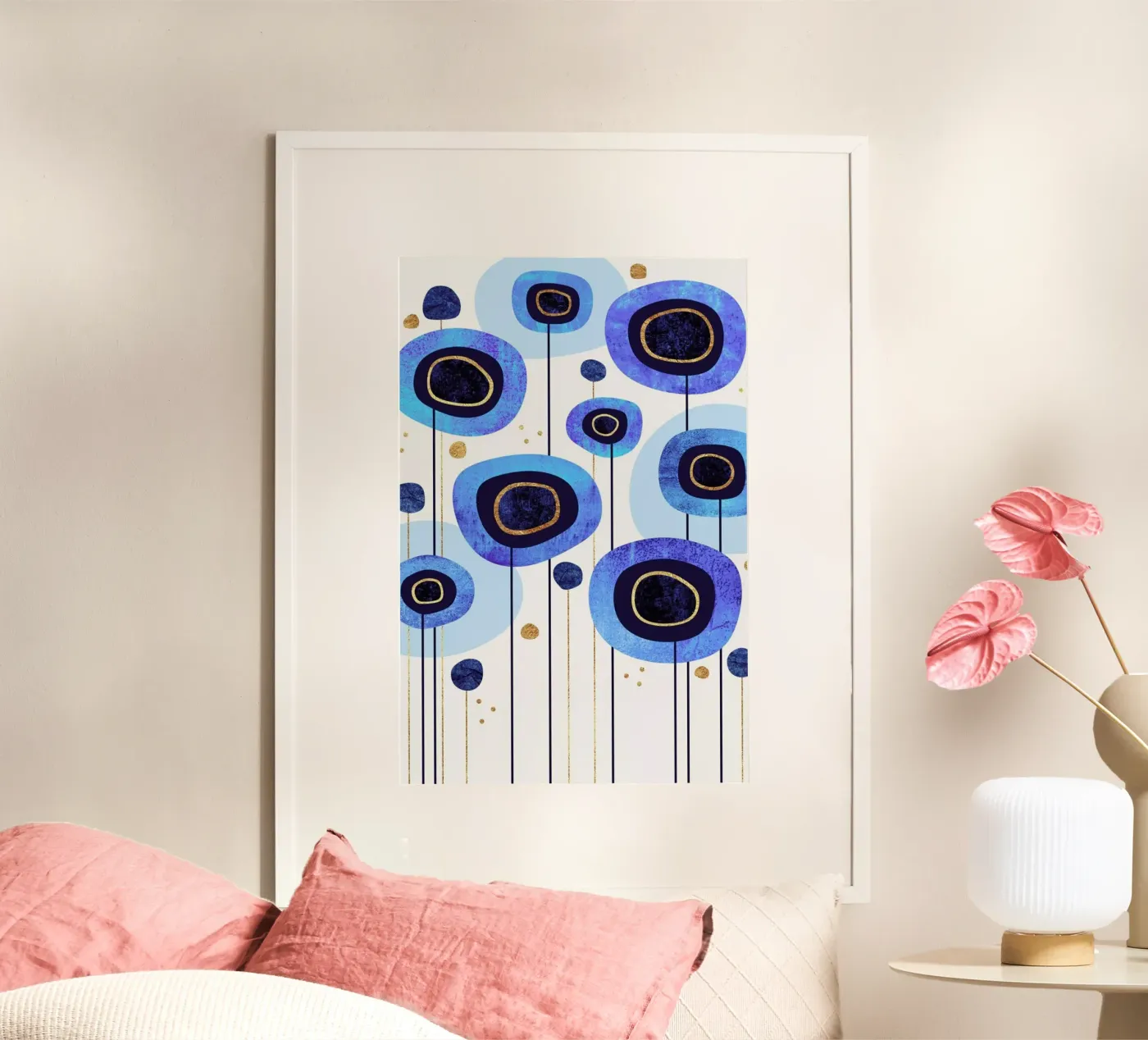 Floral Blubes poster da Elisabeth Fredriksson