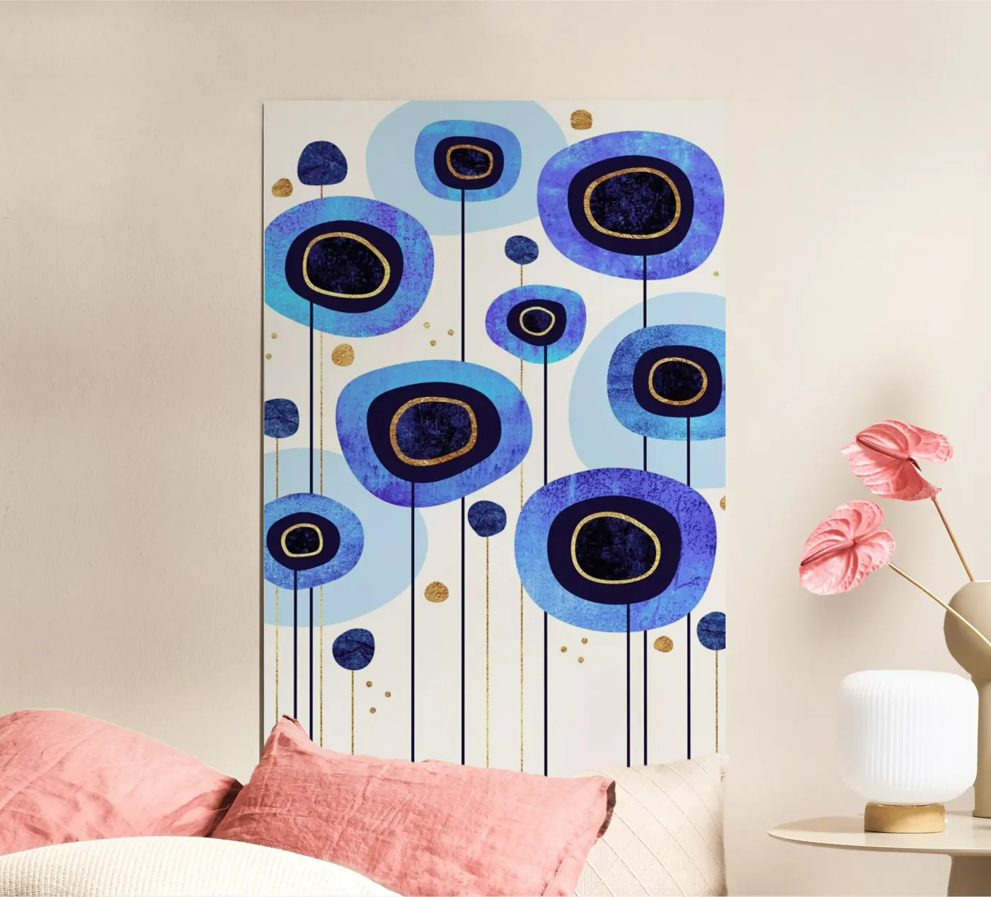 Floral Blubes poster da Elisabeth Fredriksson