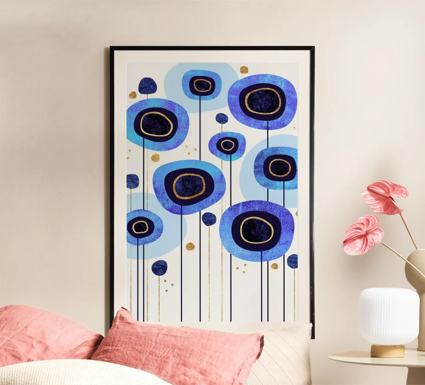 Floral Blubes poster da Elisabeth Fredriksson