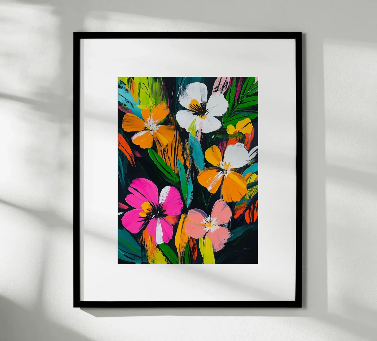Bouquet di fiori astratti poster da Flora & Horizon