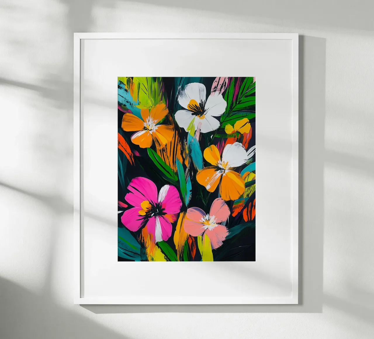 Bouquet di fiori astratti poster da Flora & Horizon