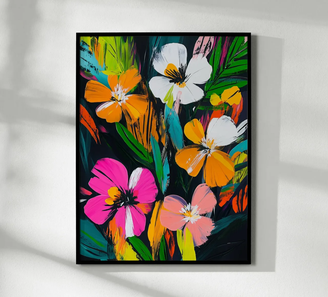 Bouquet di fiori astratti poster da Flora & Horizon
