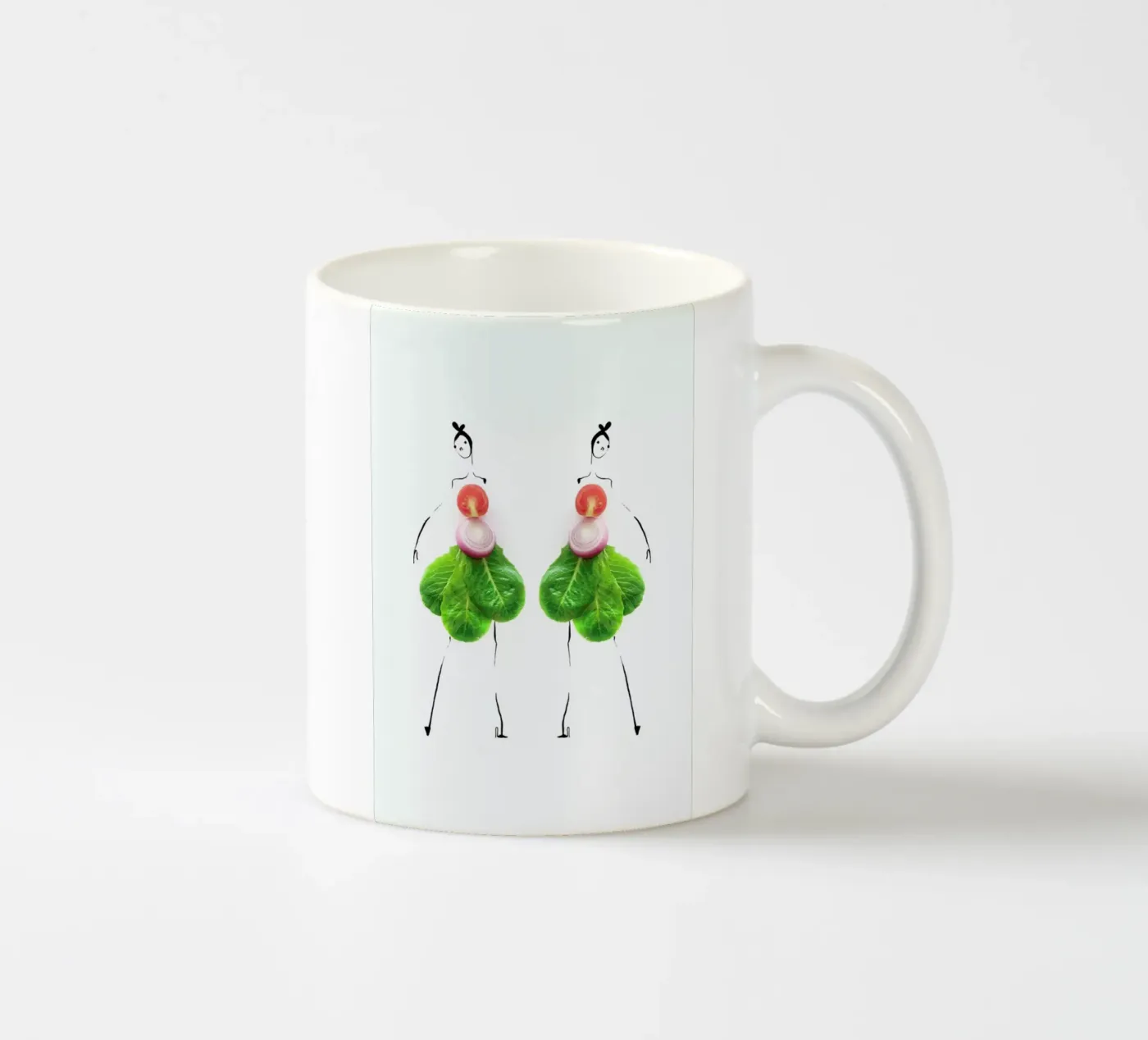 Burger ceramic mug by Gretchen Roehrs