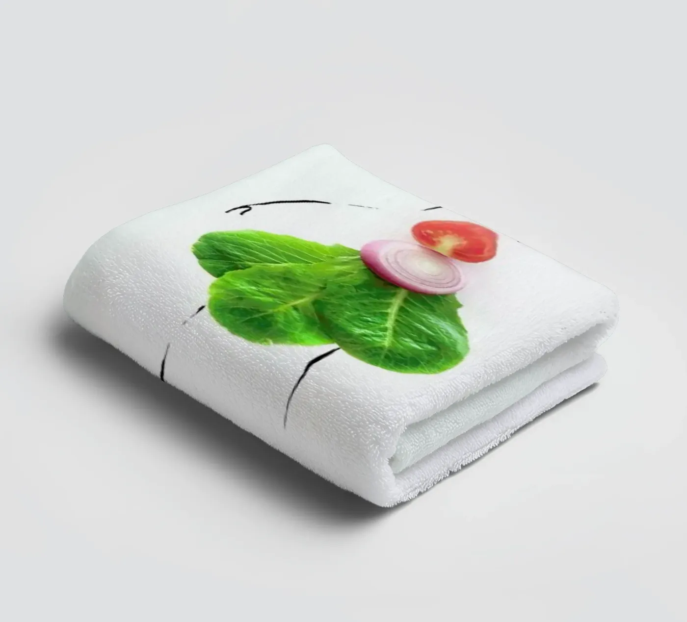 Burger towel by Gretchen Roehrs