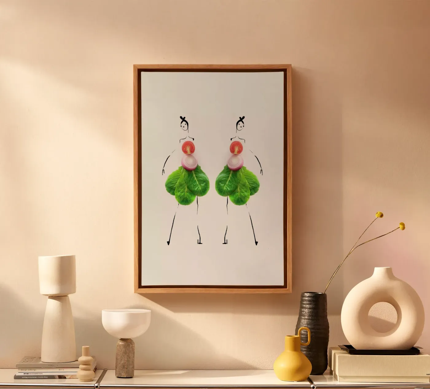 Burger canvas van Gretchen Roehrs