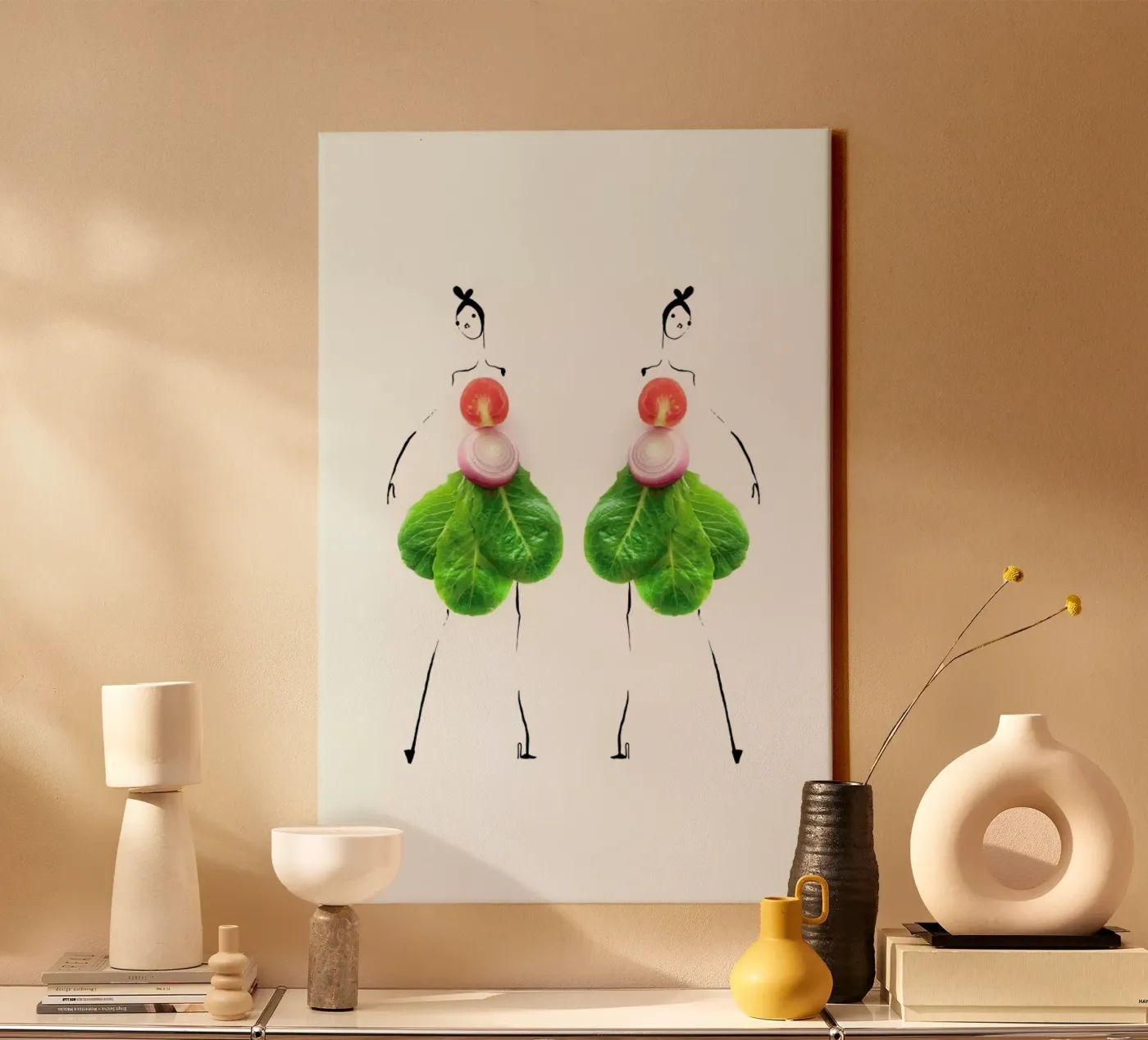 Burger canvas van Gretchen Roehrs
