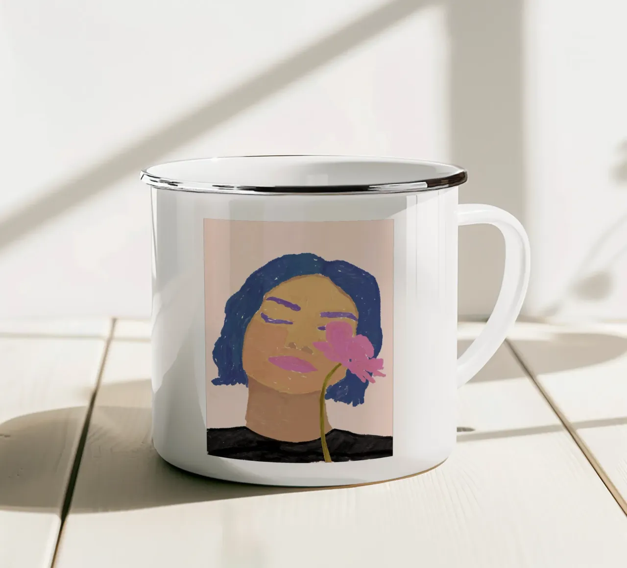 Me Time tazza in smalto da treechild