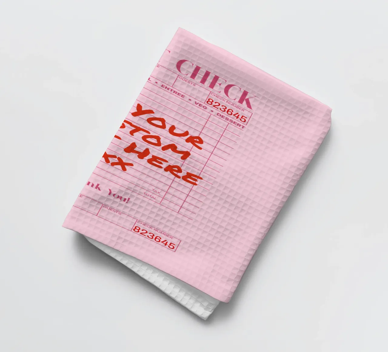 Individuelles Guest Check Poster, Personalisierter Druck, Individuelle Kunst Geschirrtuch von PrintStudio