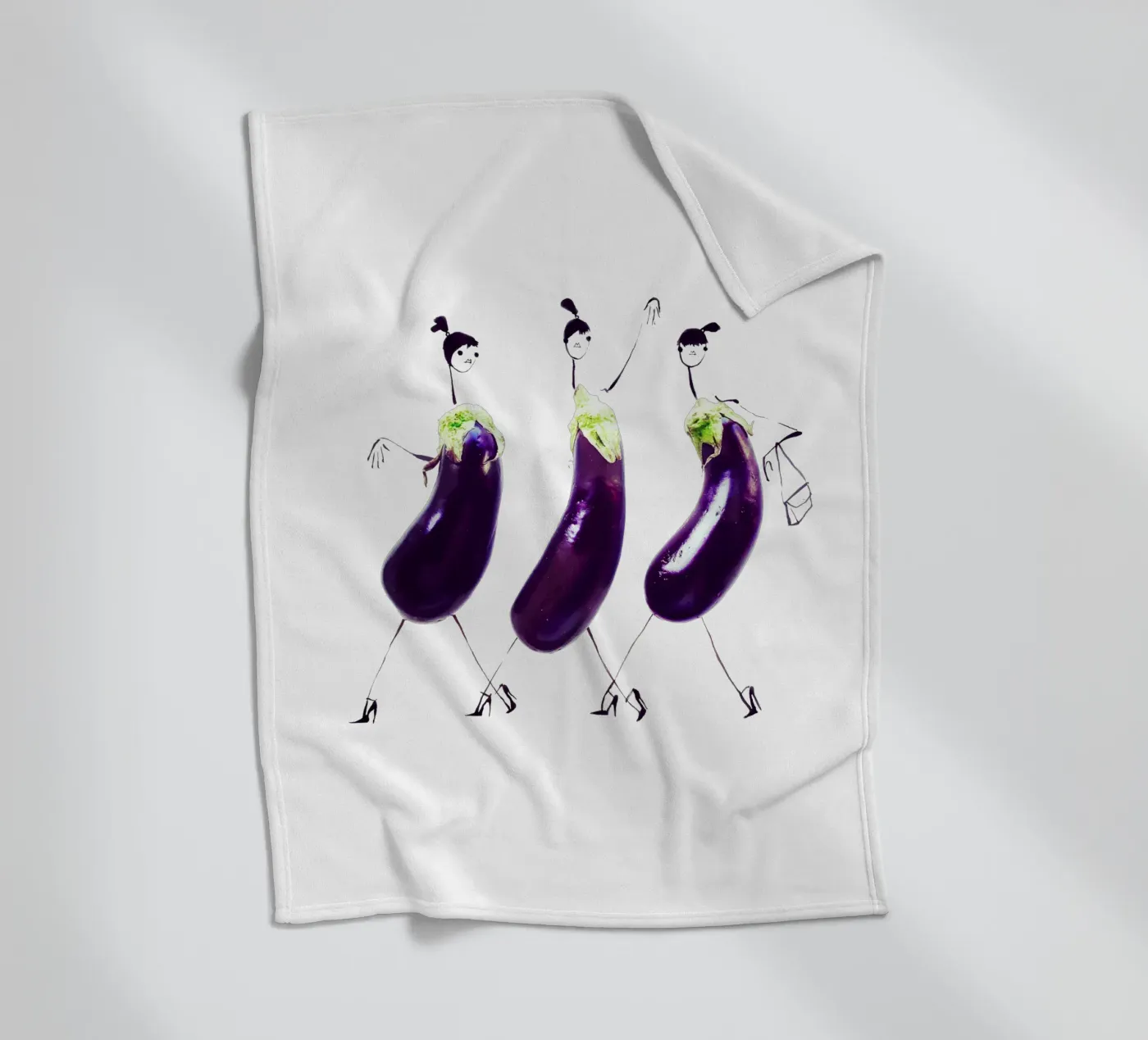 Aubergine fleecedeken van Gretchen Roehrs