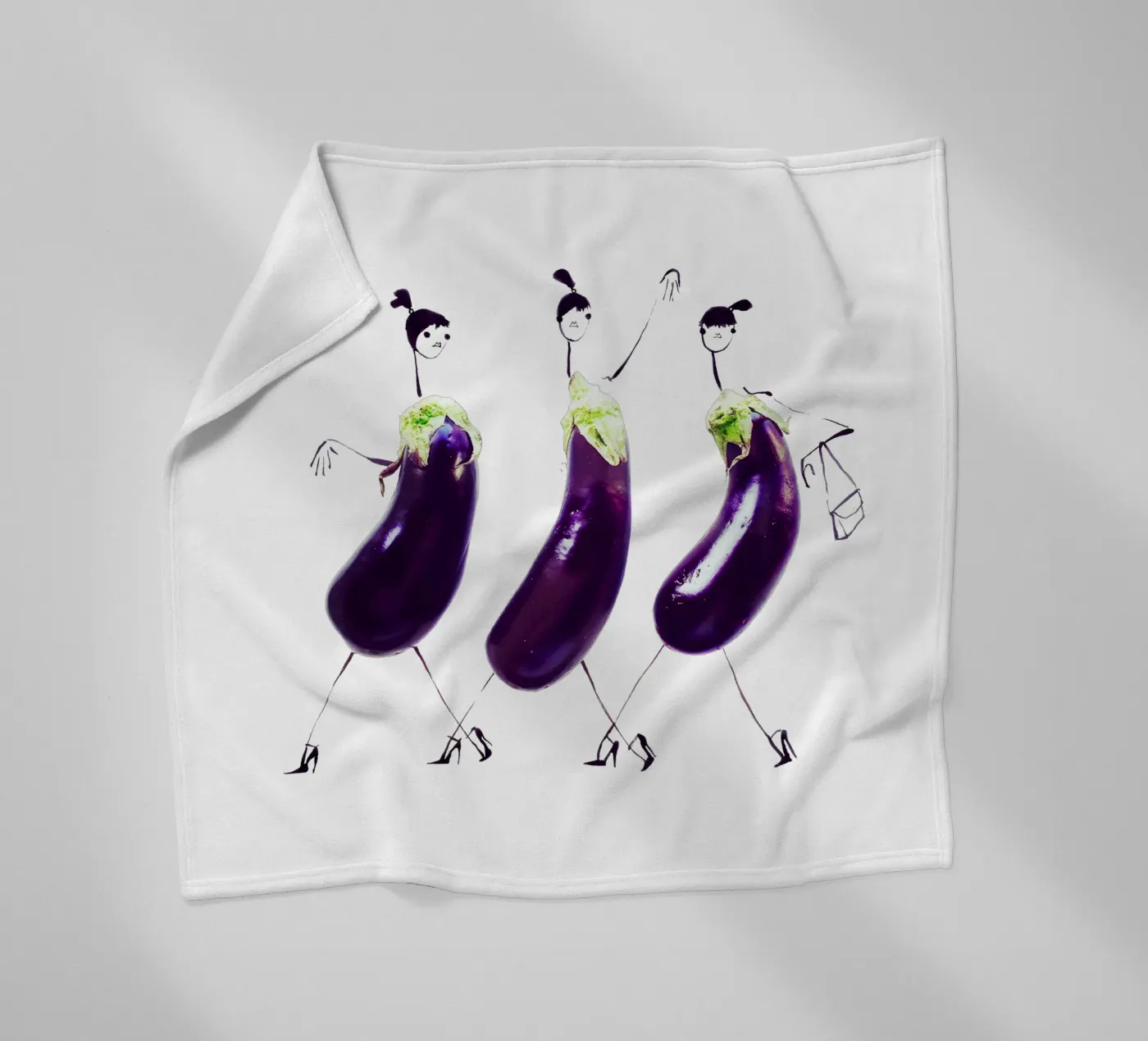 Aubergine fleecedeken van Gretchen Roehrs