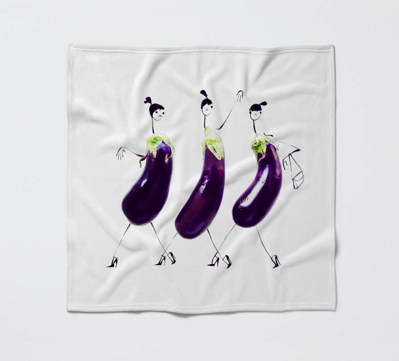 Aubergine fleecedeken van Gretchen Roehrs