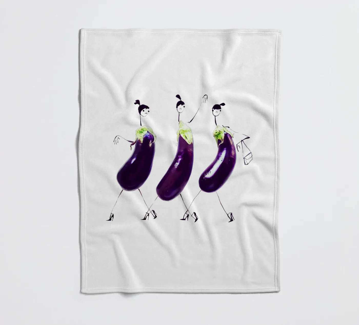 Aubergine fleecedeken van Gretchen Roehrs