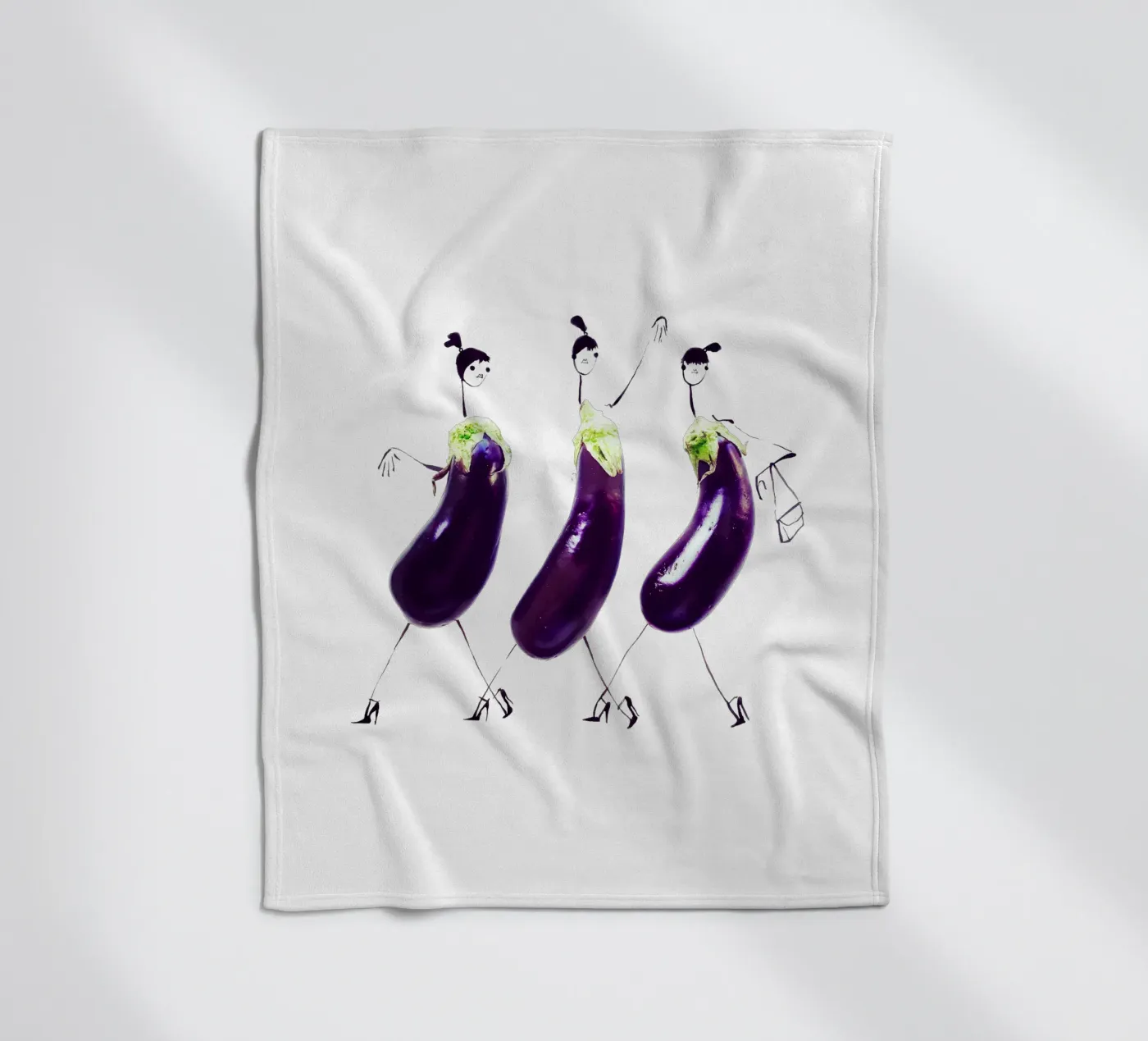 Aubergine fleecedeken van Gretchen Roehrs