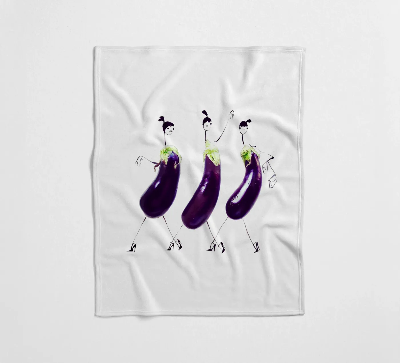 Aubergine fleecedeken van Gretchen Roehrs