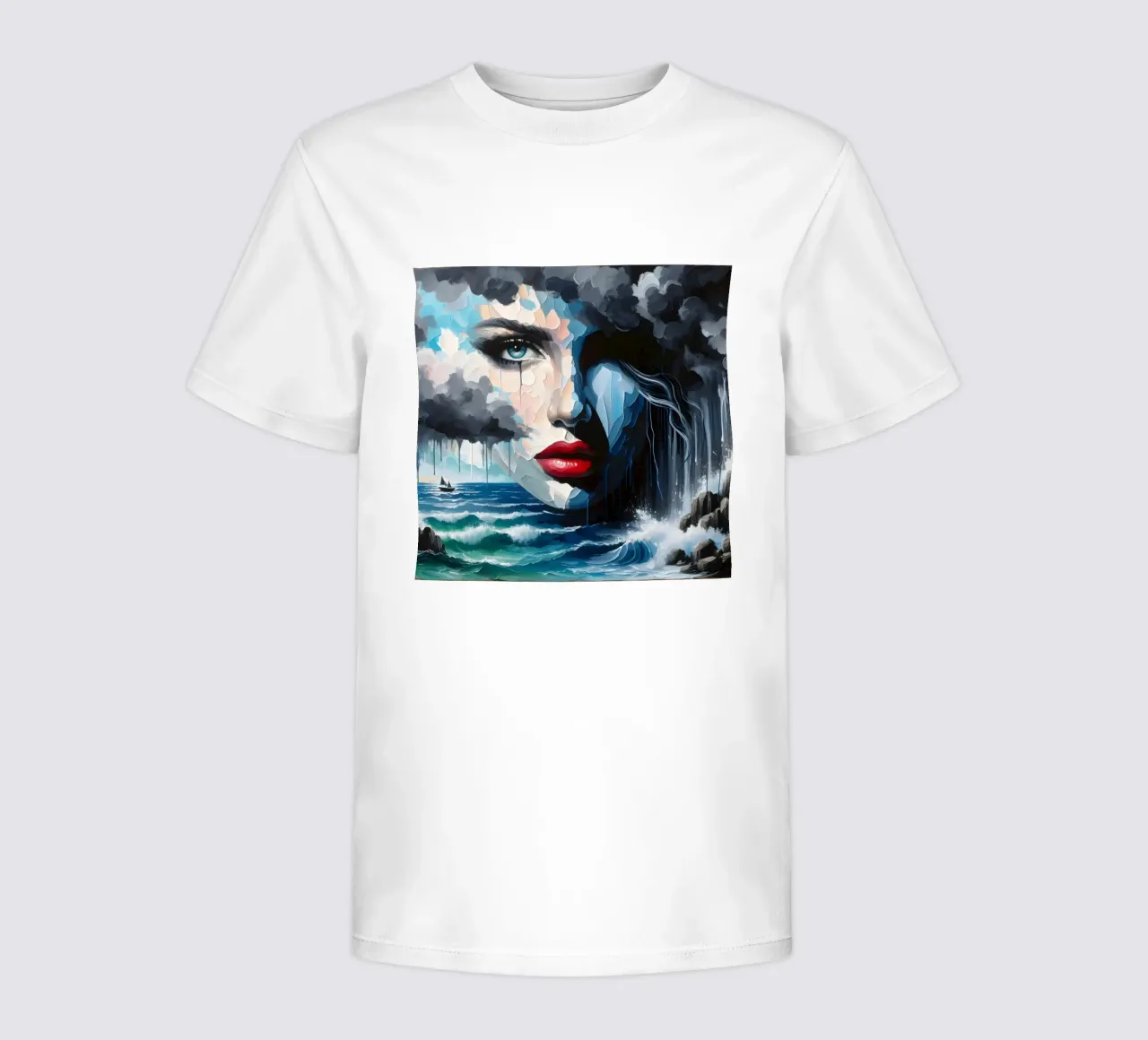 STORMY SEASCAPE kids t-shirt by ARTOMATIC