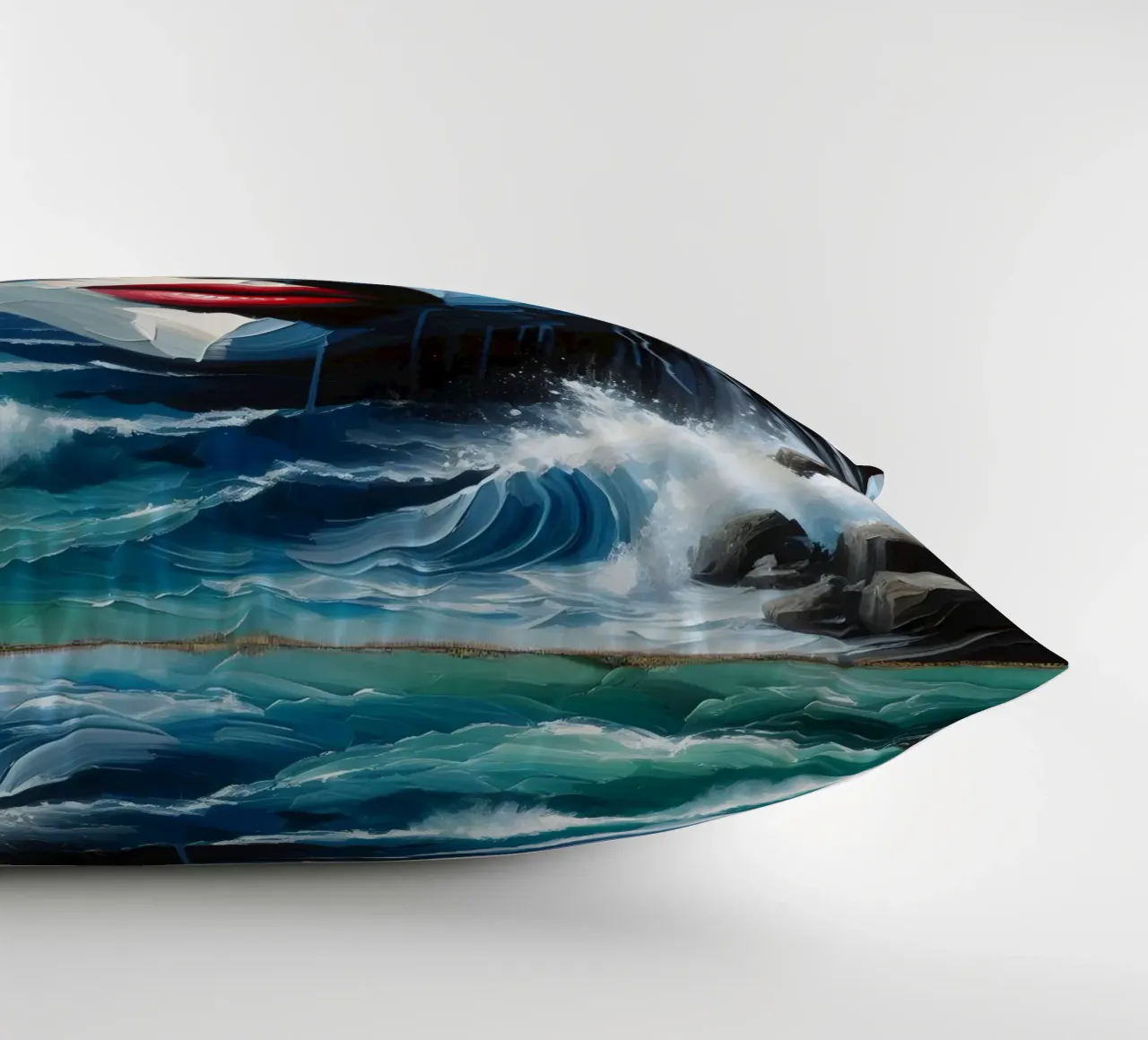 PAESAGGIO MARINO IN TEMPESTA cuscino da ARTOMATIC