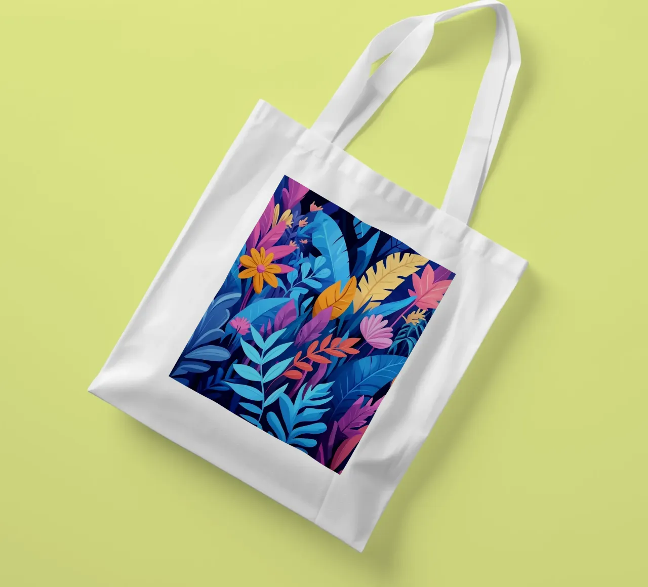 Giungla abstraite borsa in juta da Flora & Horizon