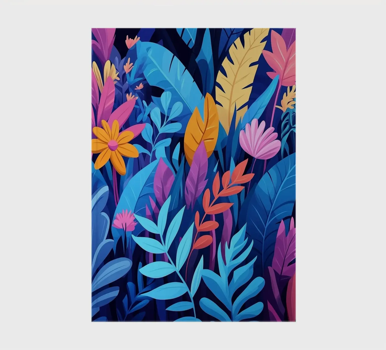 Jungle abstraite notebook by Flora & Horizon