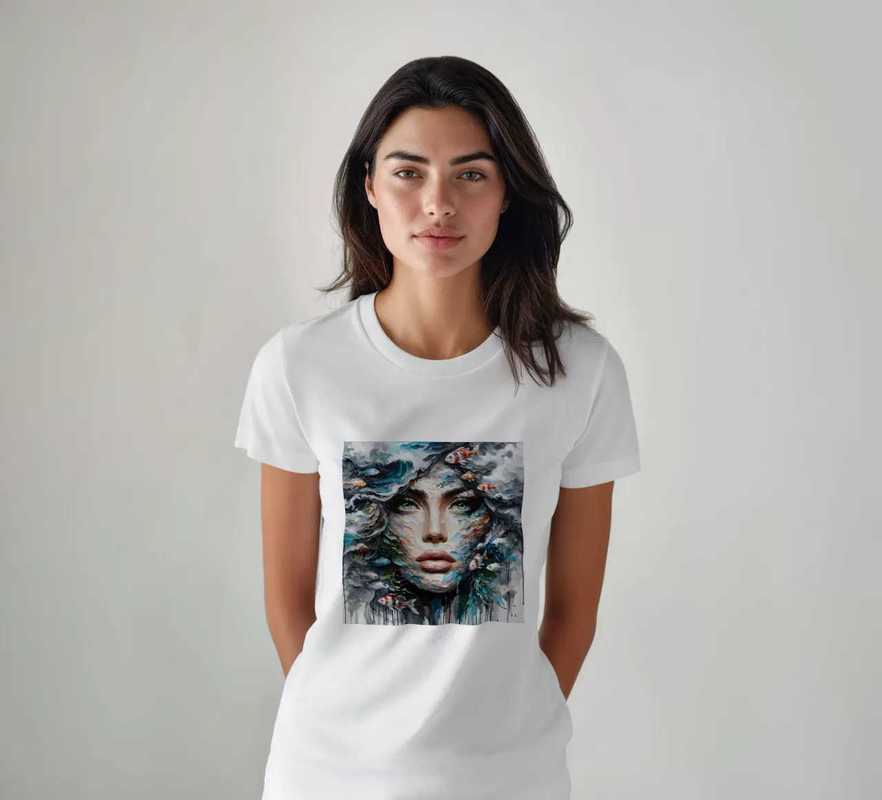 PITTURA DI PESCA t-shirt da ARTOMATIC