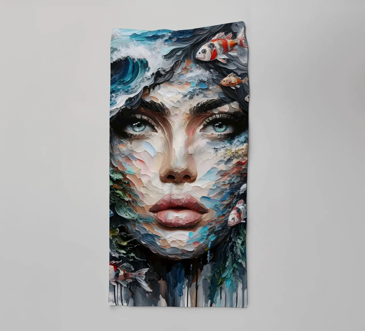 PITTURA DI PESCA asciugamano da bagno da ARTOMATIC