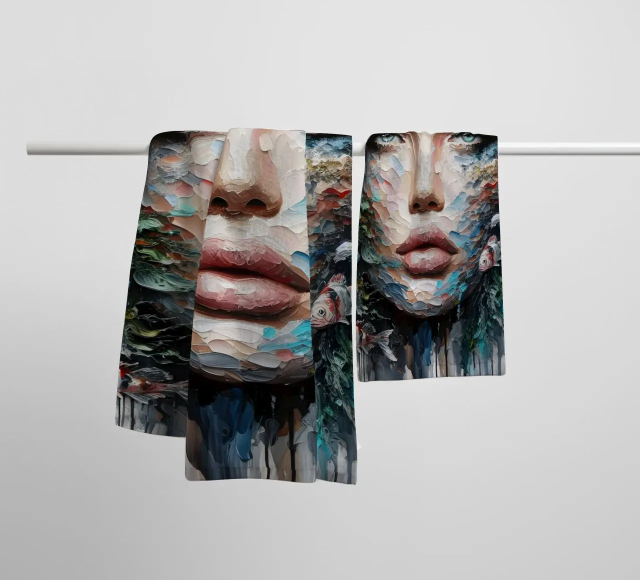 PITTURA DI PESCA asciugamano da bagno da ARTOMATIC