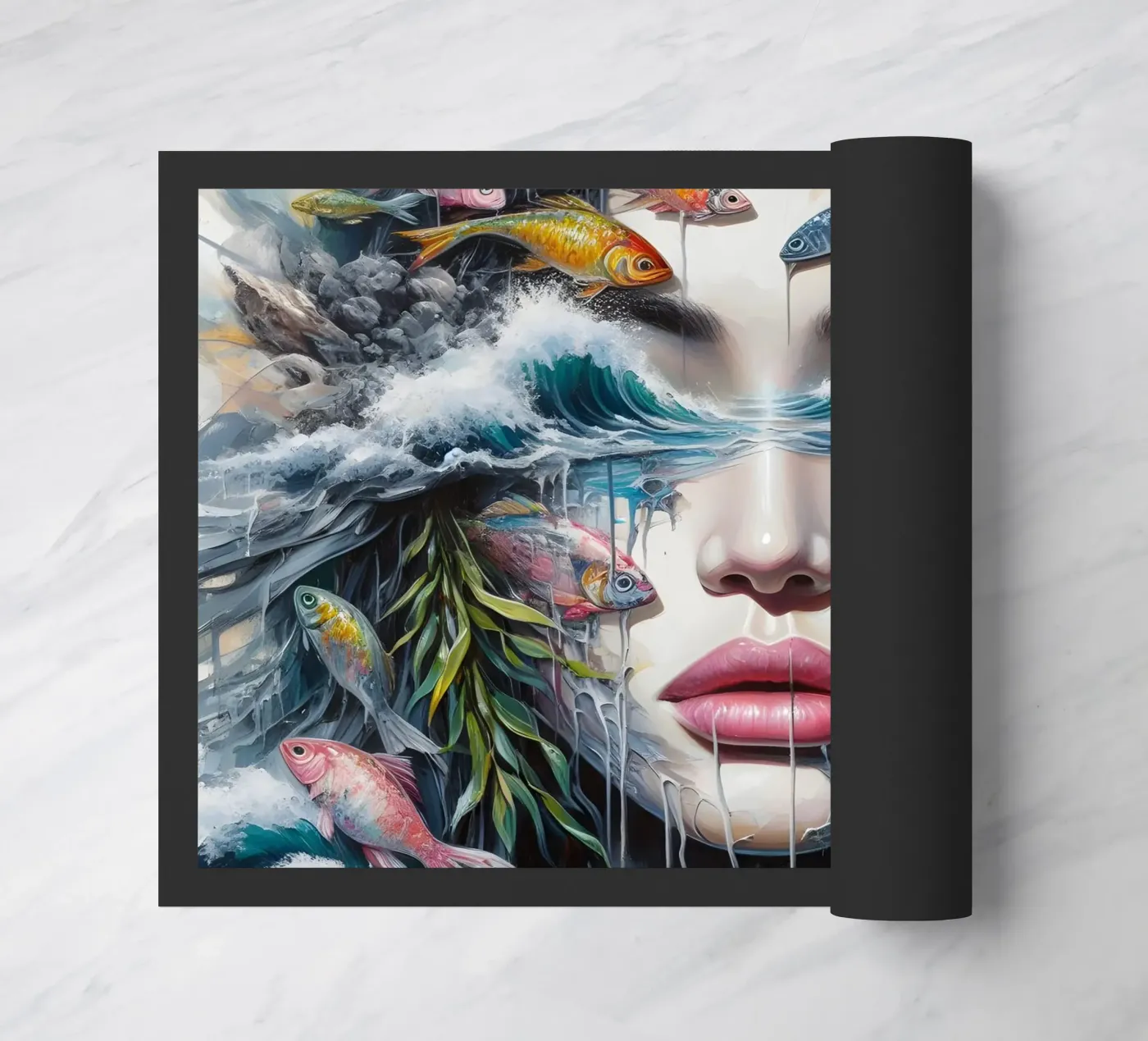 Fishing For Compliments doormat by ARTOMATIC