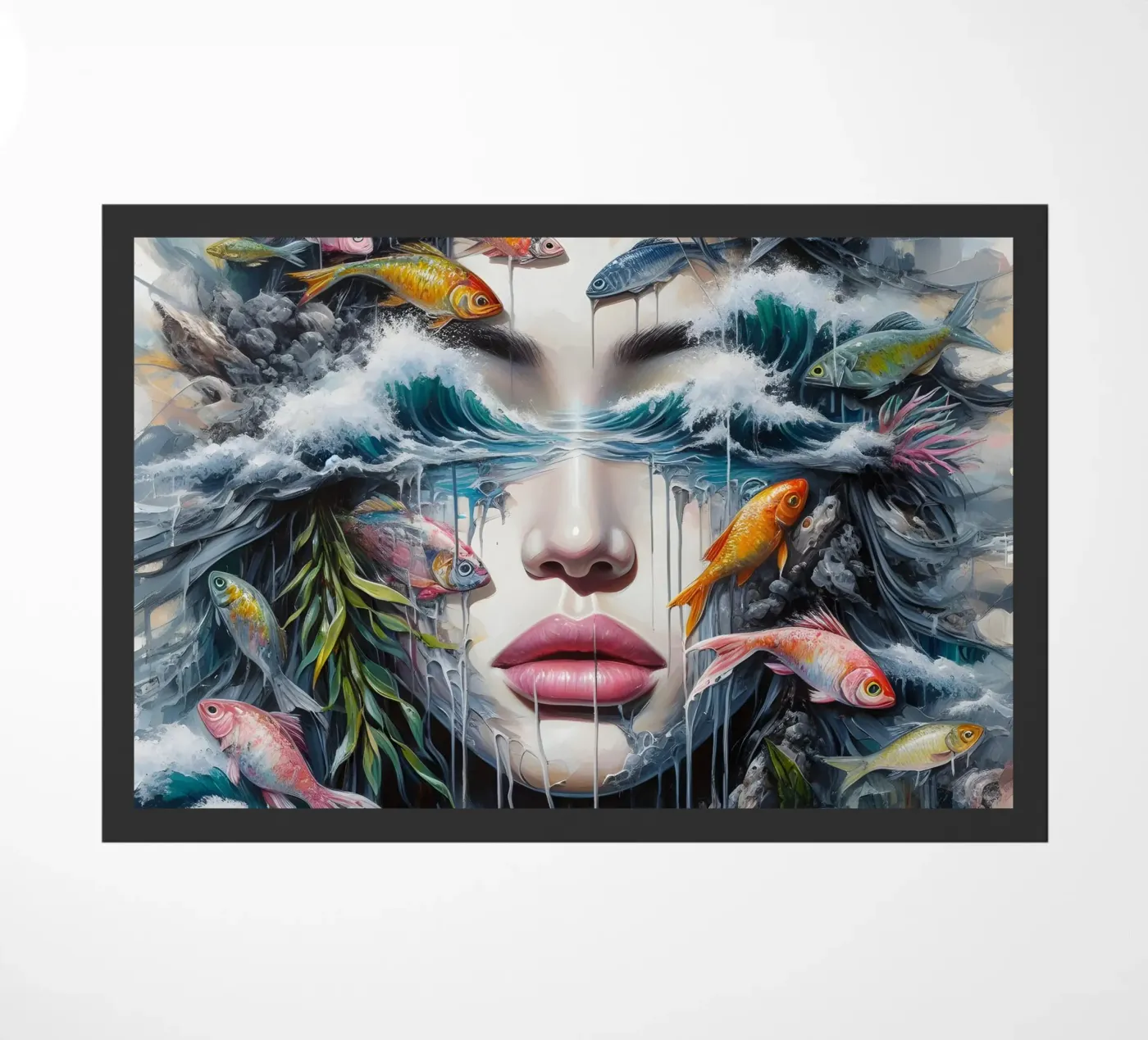 Fishing For Compliments doormat by ARTOMATIC