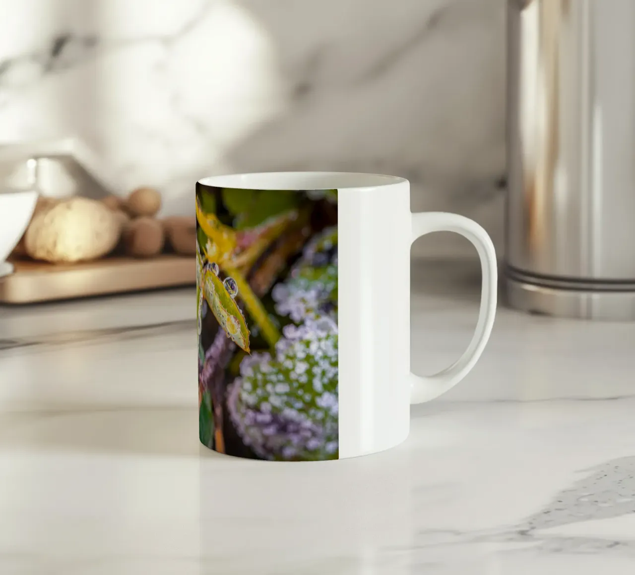 Gocce d'acqua su trifogli tazza in ceramica da Marcus Beckert | Fotografie