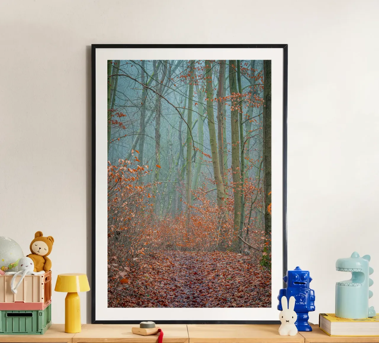 Nebbia nella foresta in autunno carta hahnemühle da Marcus Beckert | Fotografie