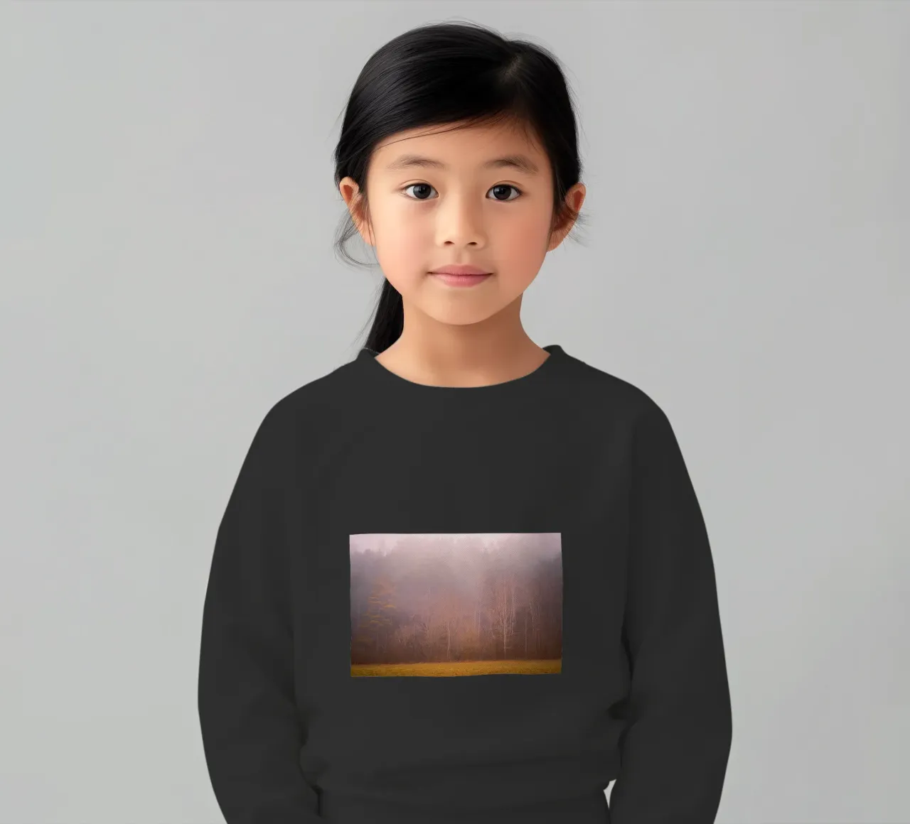 Nebbia in una foresta in autunno felpa bambino da Marcus Beckert | Fotografie