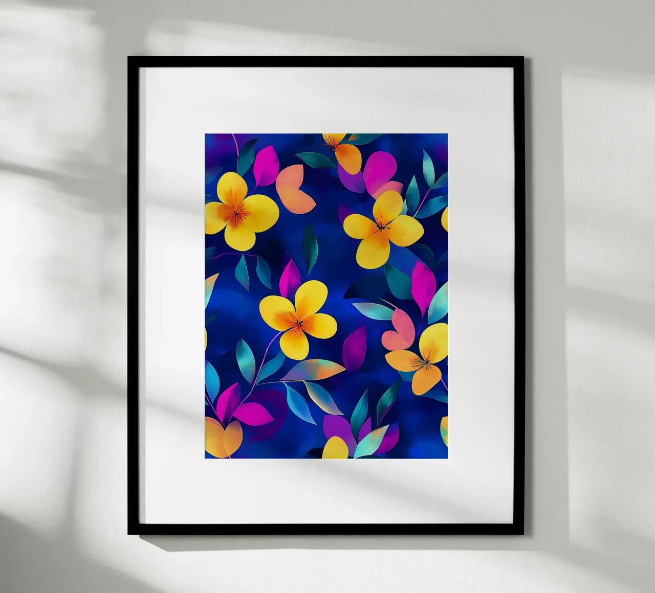Fiori gialli e viola poster da Flora & Horizon
