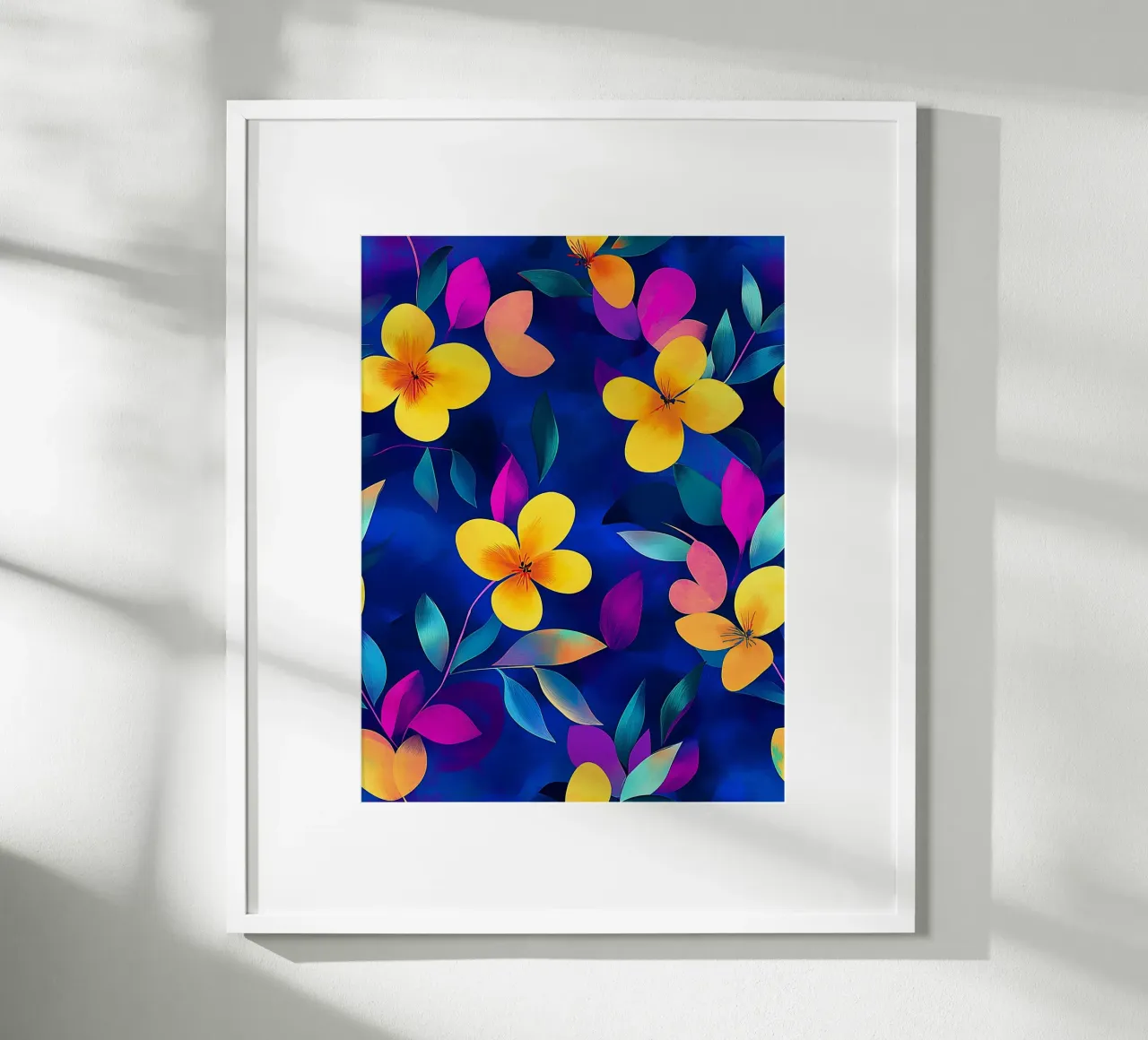 Fiori gialli e viola poster da Flora & Horizon