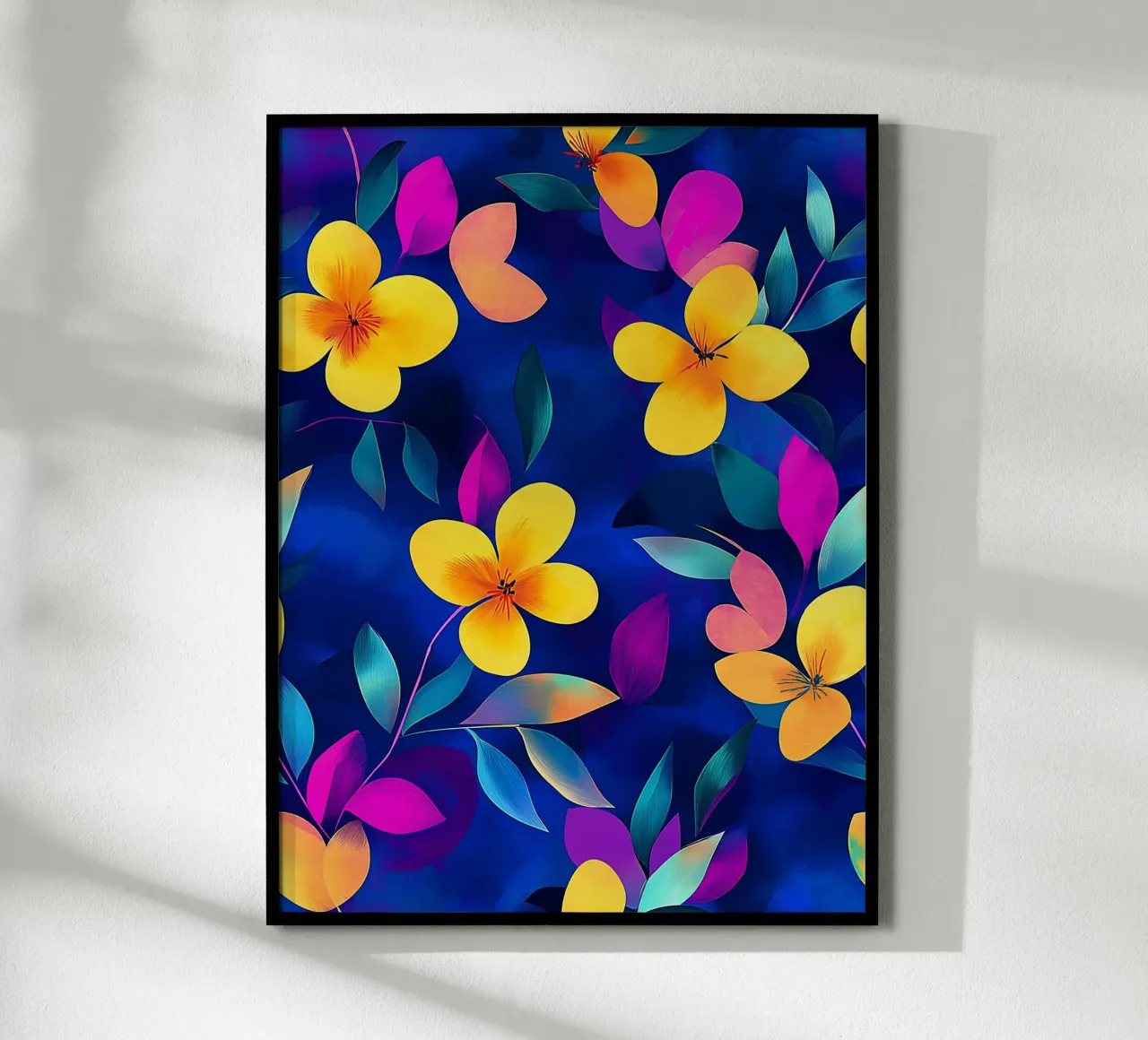 Fiori gialli e viola poster da Flora & Horizon