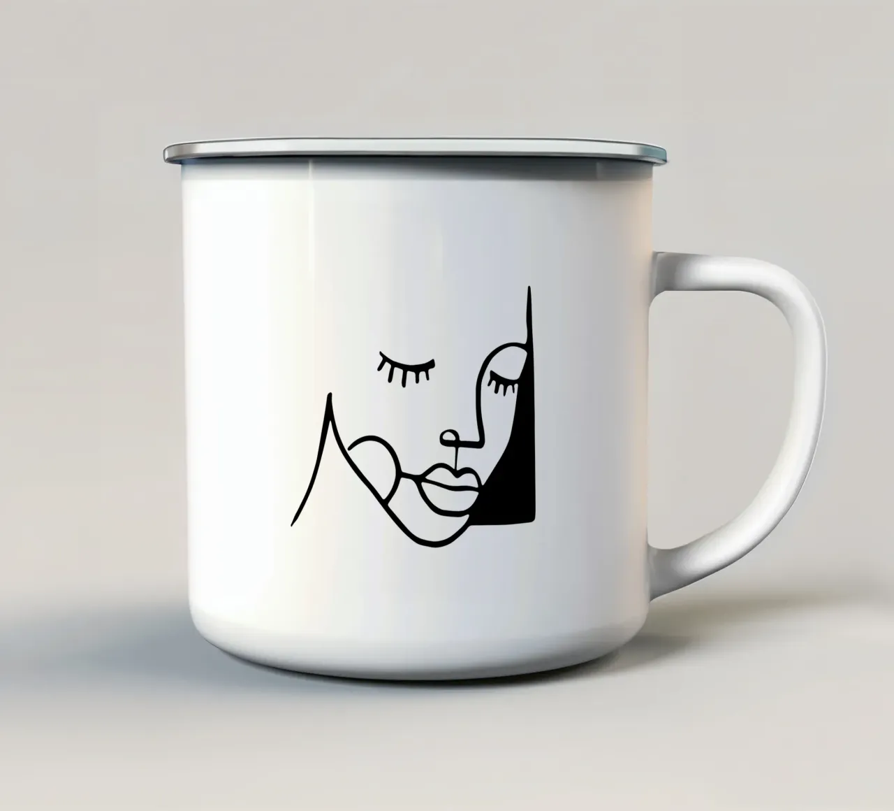 Lucida tazza in smalto da Ninhol