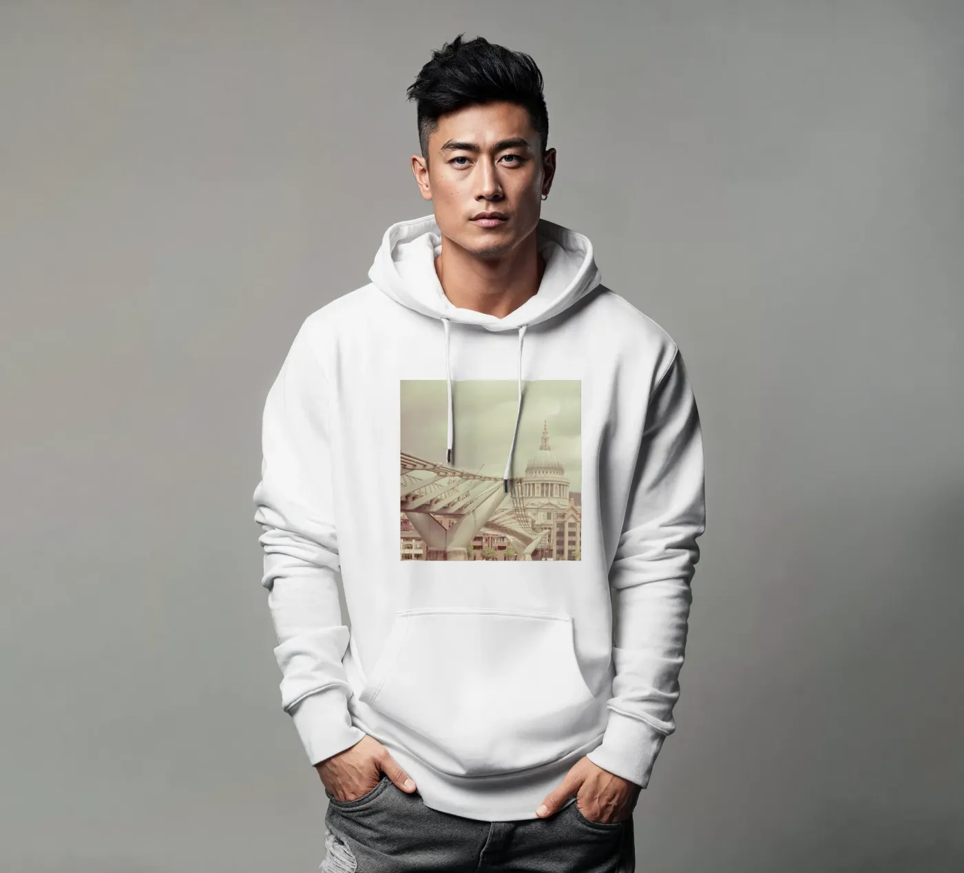 Millenium Square hoodie by Keri Bevan
