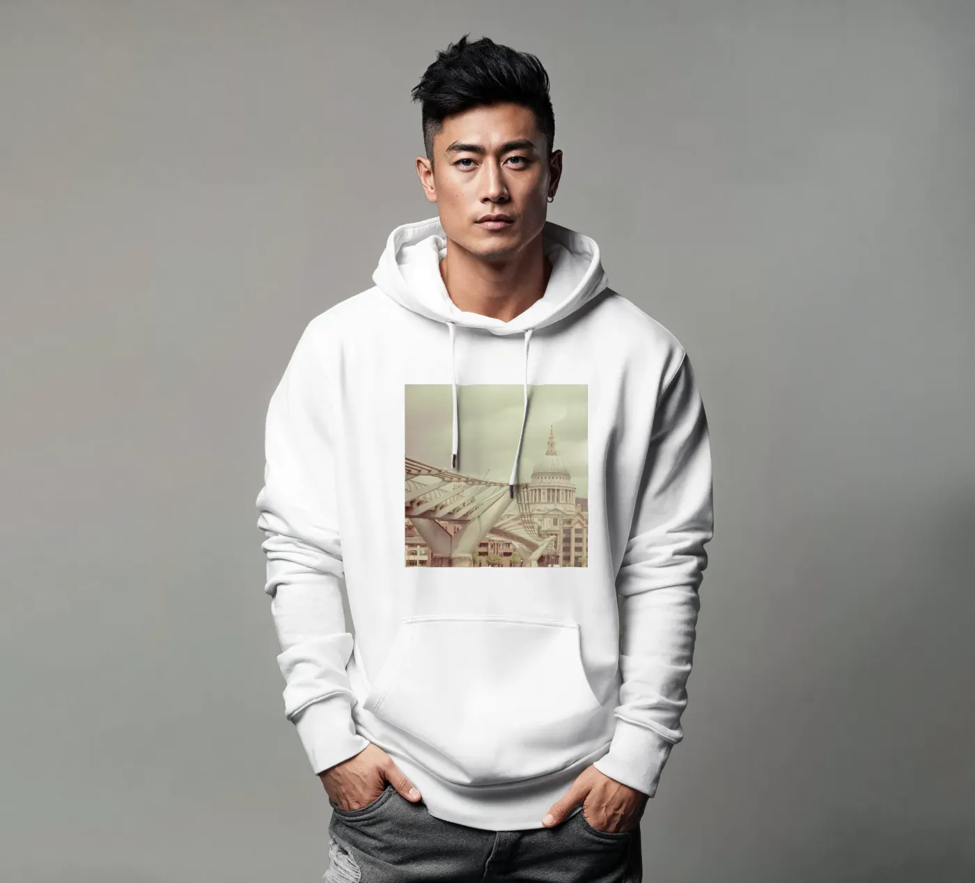 Millenium Square hoodie by Keri Bevan