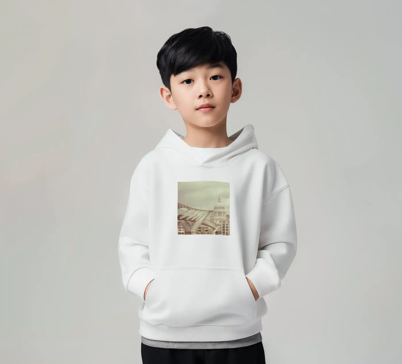 Millenium Square kinder hoodie van Keri Bevan