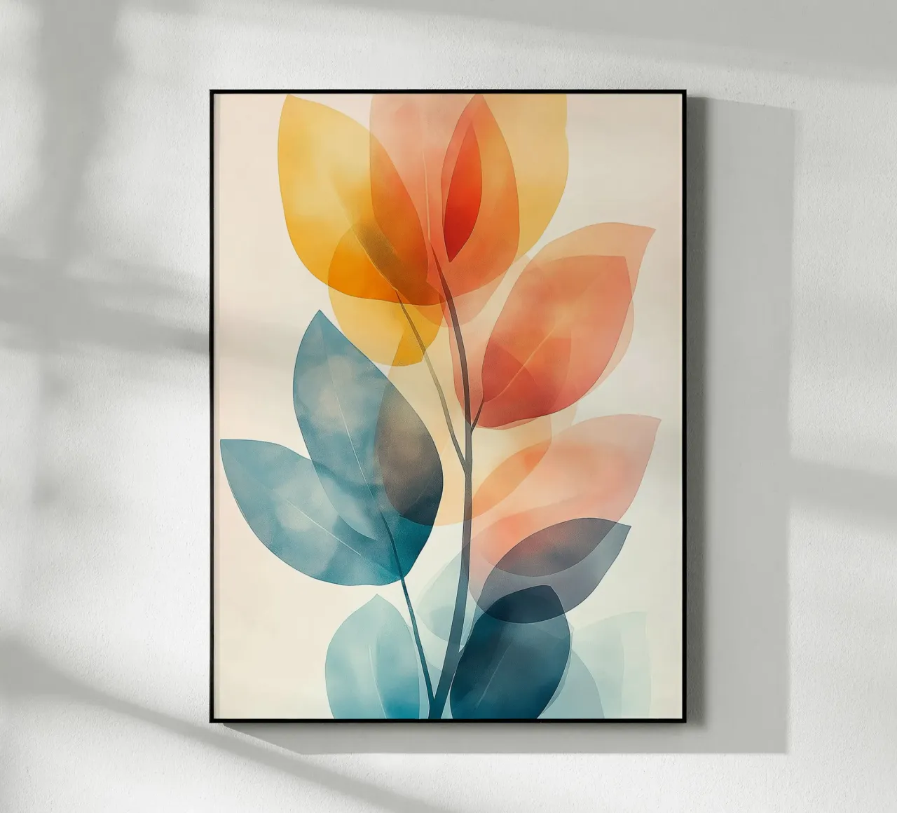 Foglie astratte plexiglass da Flora & Horizon