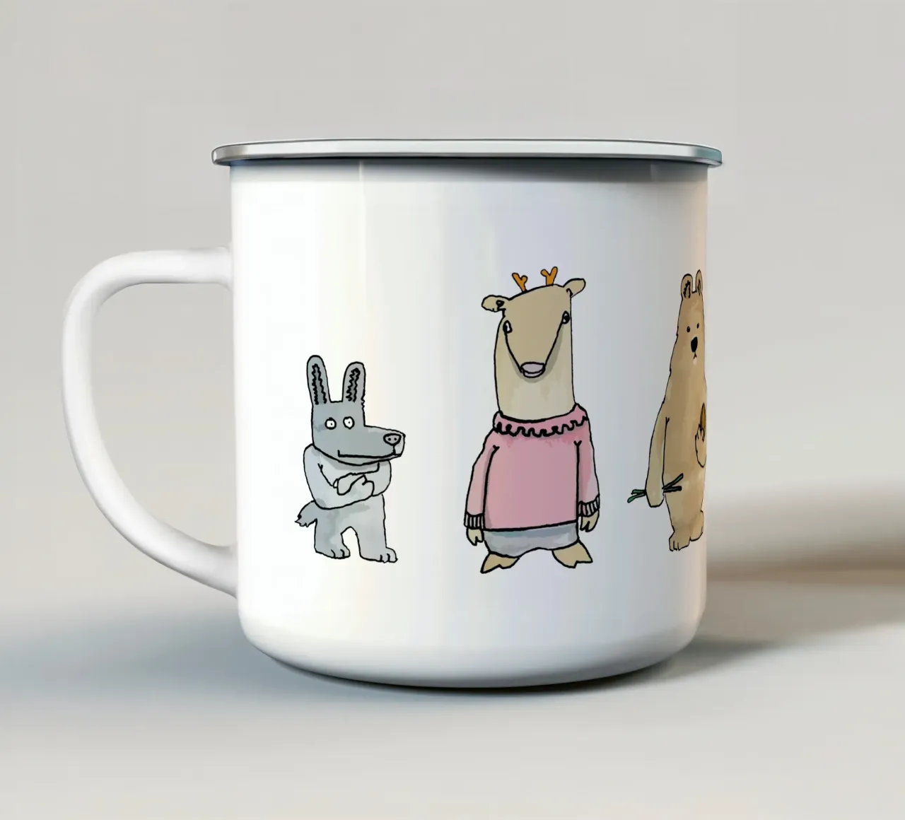 3 Freunde tazza in smalto da Face & Content