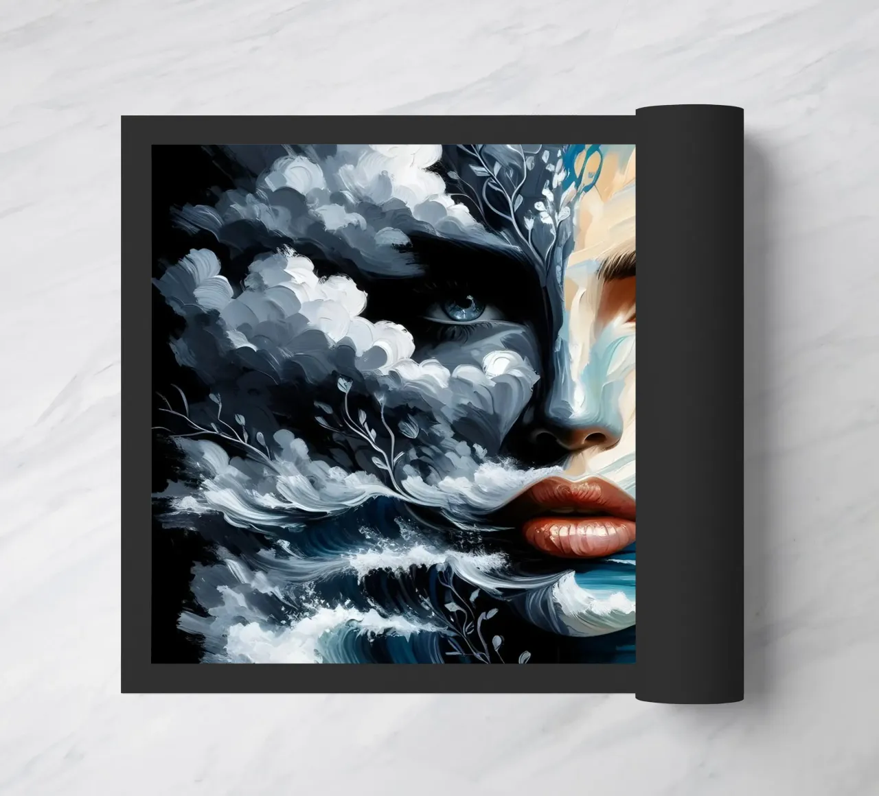 ON THE CREST OF A WAVE doormat by ARTOMATIC