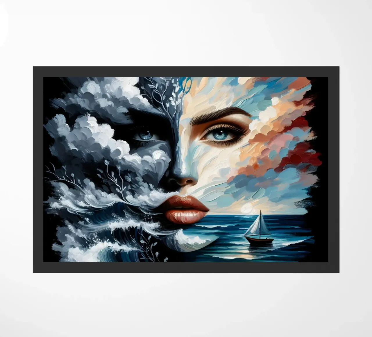 ON THE CREST OF A WAVE doormat by ARTOMATIC
