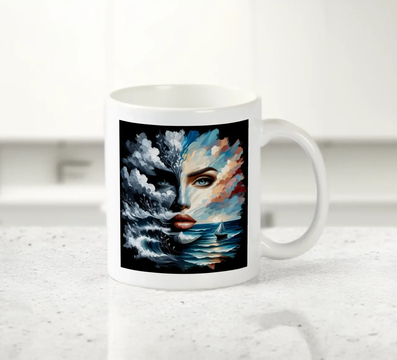 SULLA CRESTA DELL'ONDA tazza in ceramica da ARTOMATIC