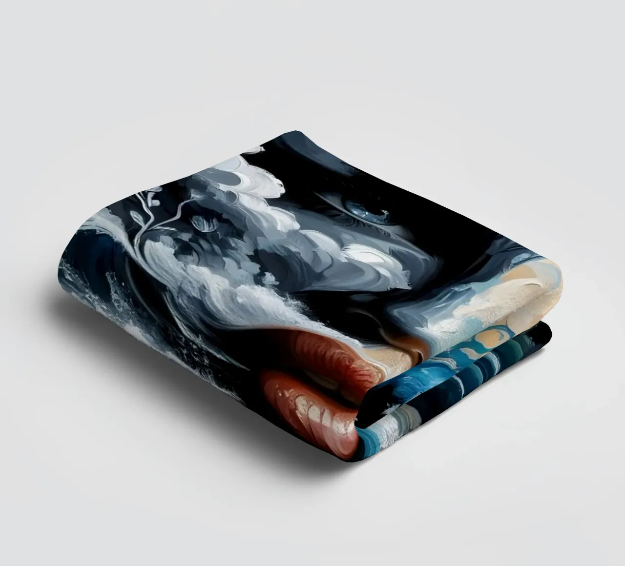 ON THE CREST OF A WAVE towel by ARTOMATIC