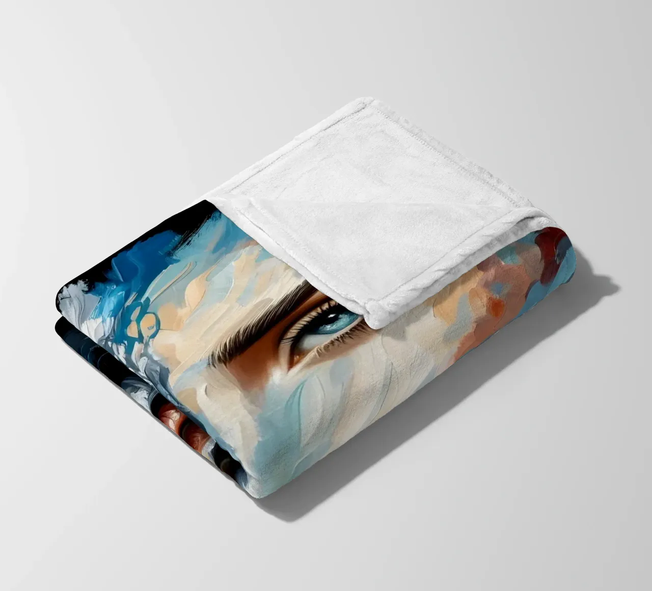 ON THE CREST OF A WAVE fleece blanket by ARTOMATIC